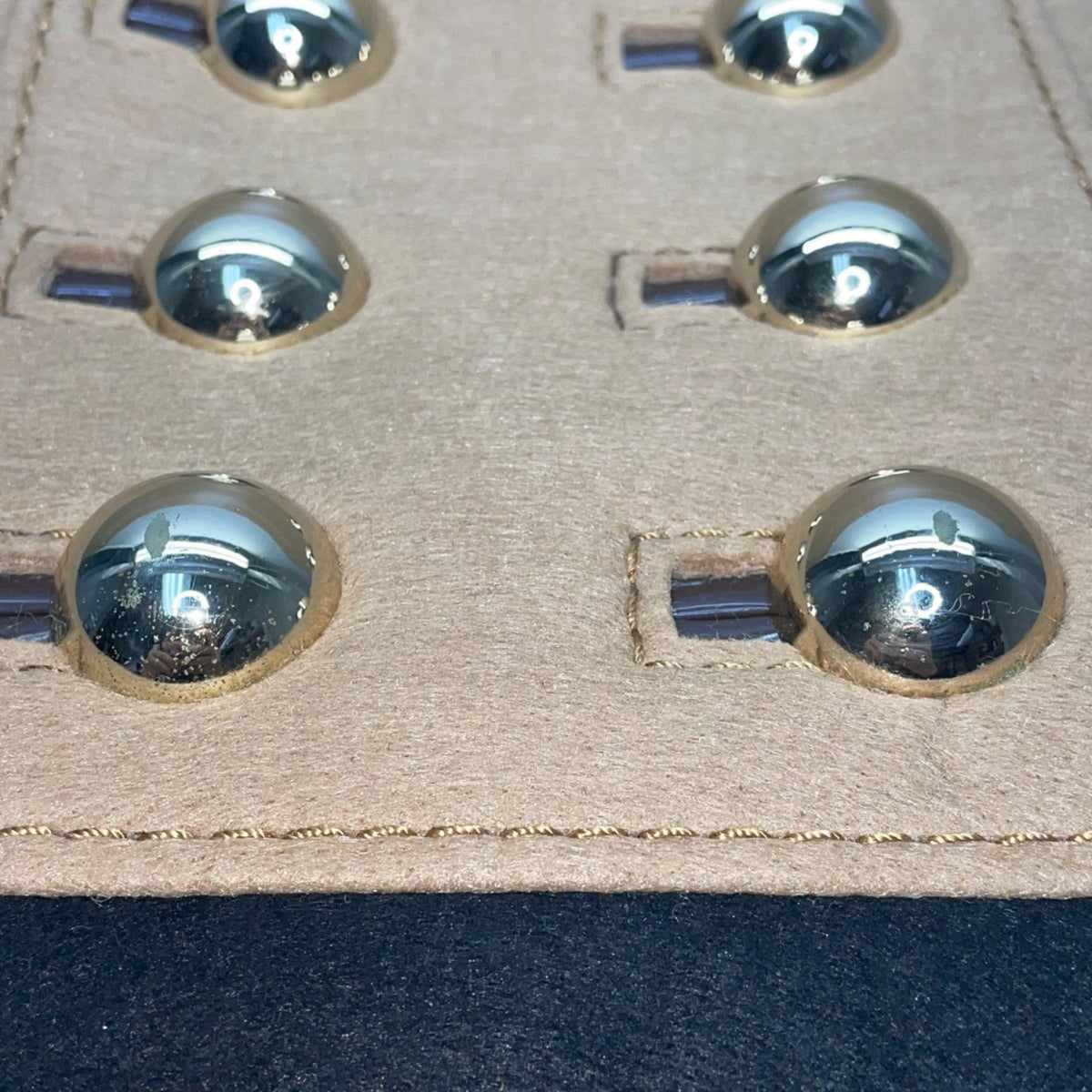 Kate Spade Women’s Brown Black Fabric & Patent Leather Stud Accents Tote Bag