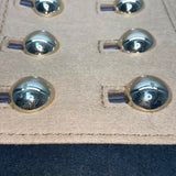 Kate Spade Women’s Brown Black Fabric & Patent Leather Stud Accents Tote Bag