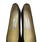 Etienne Aigner Women’s Black & Brown Leather Cap-Toe Low Heel Pumps Size 7M