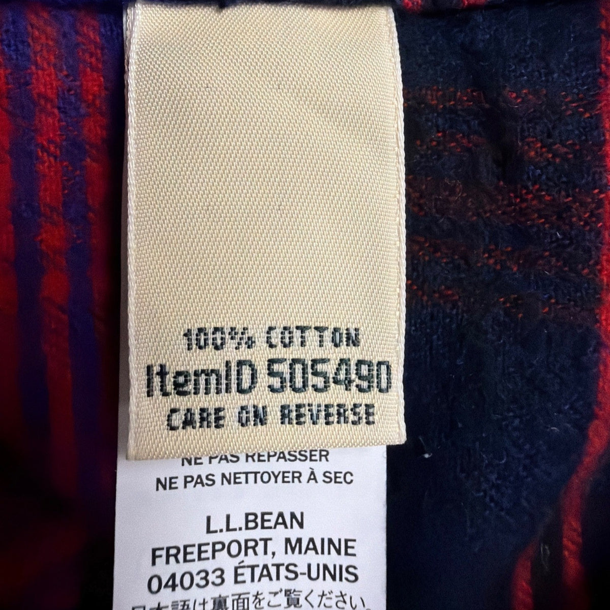 L.L.Bean Womens Purple & Red Plaid Relaxed Fit Zip-Up Hooded Jacket Size XL