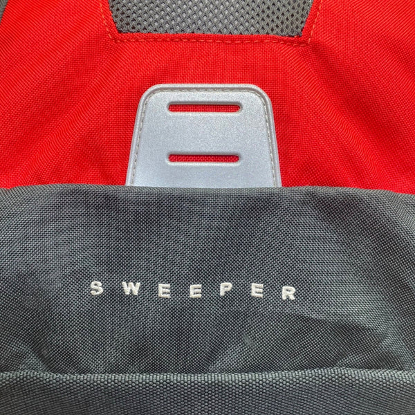 The North Face Unisex Red & Gray Nylon Multiple Compartments Sweeper Backpack