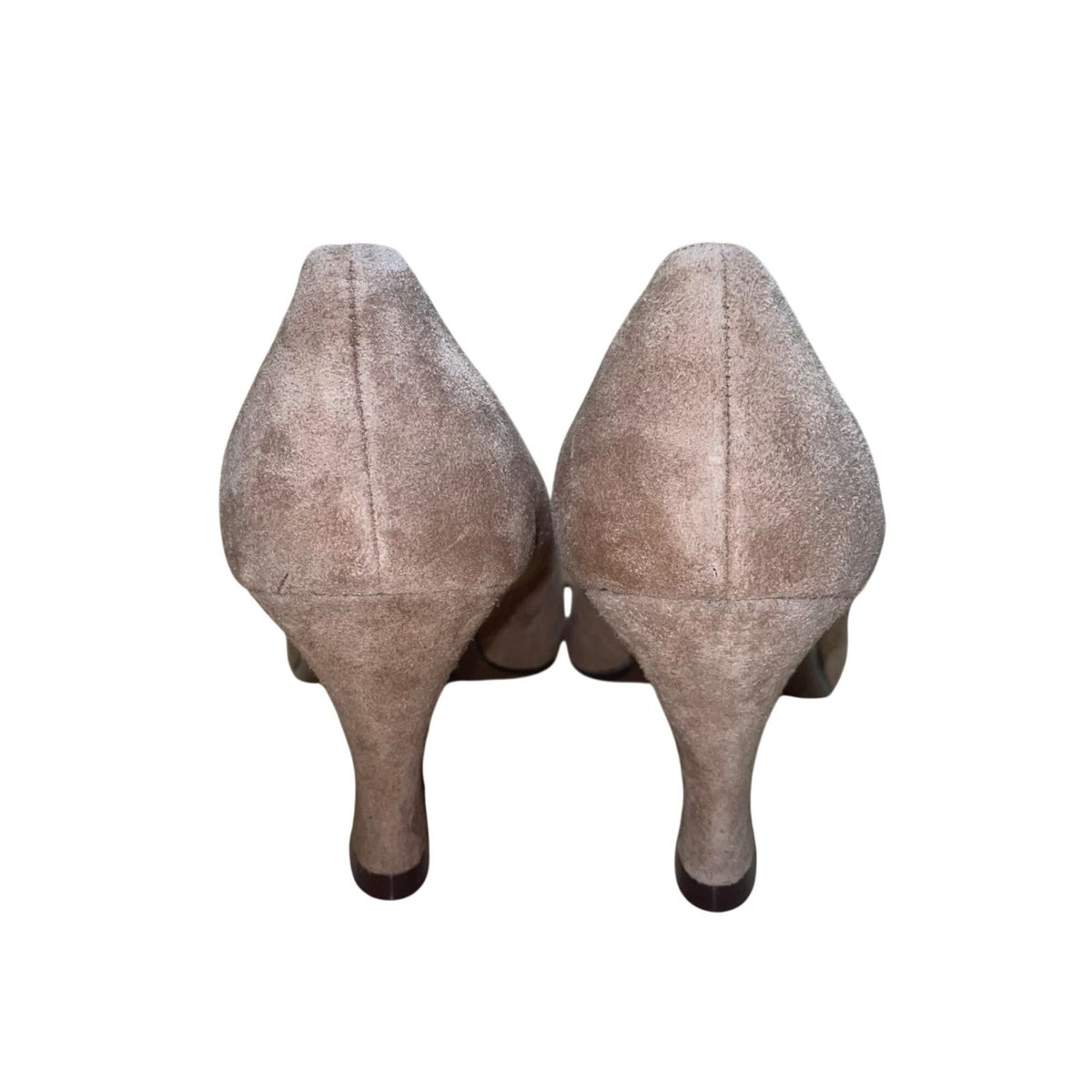 Predictions Women’s Taupe Suede Classic Rounded Toe Philly Pumps Size 8.5W