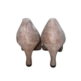 Predictions Women’s Taupe Suede Classic Rounded Toe Philly Pumps Size 8.5W