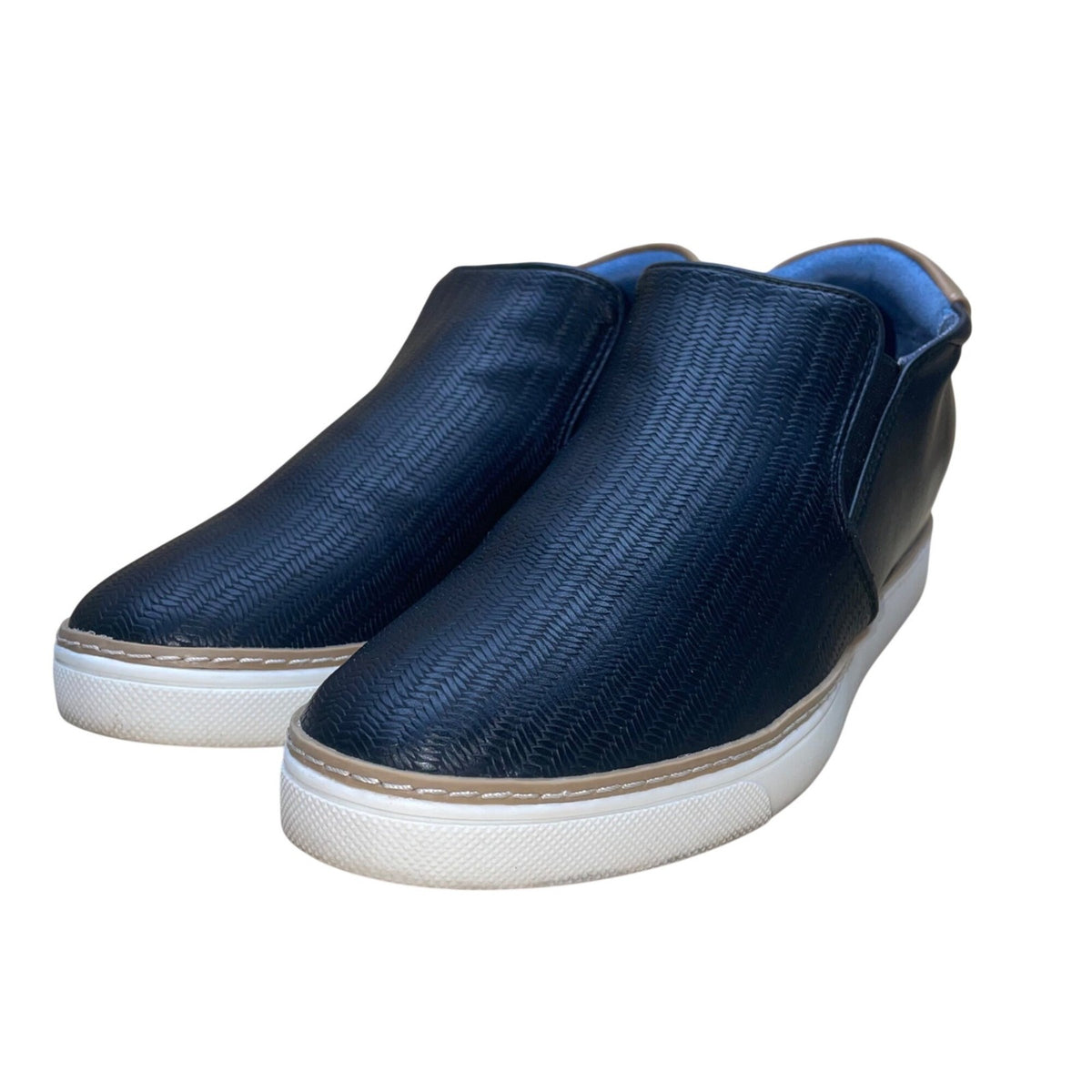 Dr. Scholls Men’s Black Woven Pattern Slip-On Heeled If Only Sneakers Size 9M