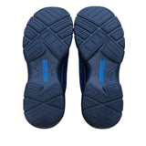 Lands End Women’s Navy Blue Suede & Quilted Nylon Slip-On Shoes Size 8.5D