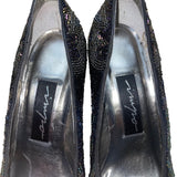 Impo Womens Black Iris Beaded Lining Monet High Heel Pumps Size 9B