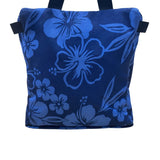 L.L. Bean Women’s Blue Floral With Adjustable Shoulder Strap Travel Bag