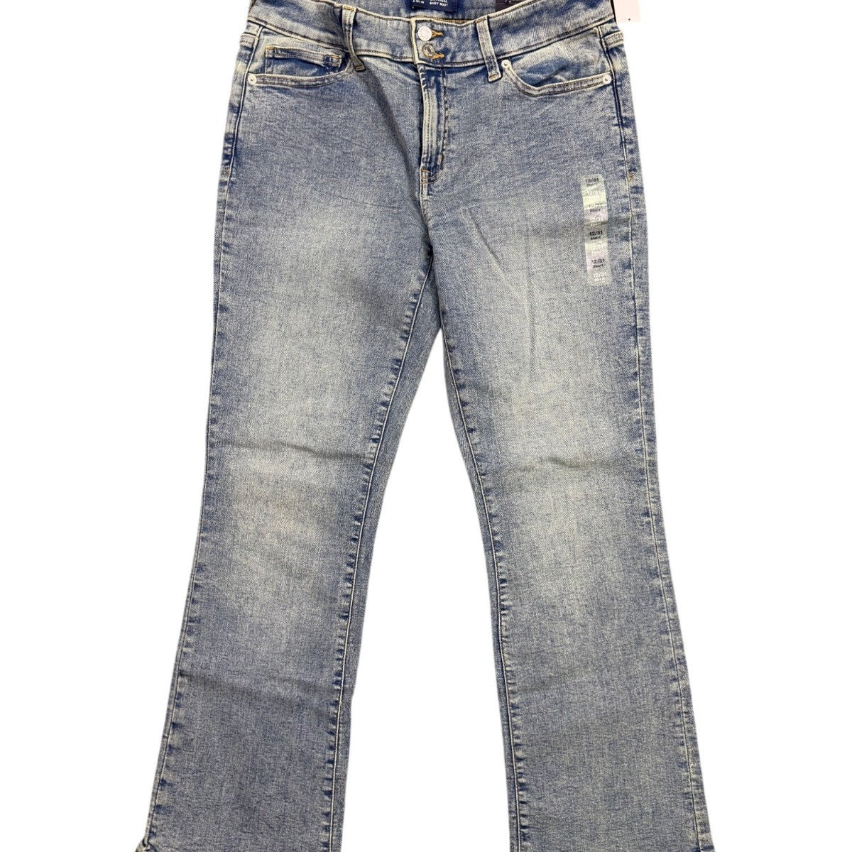 Gap Womens Light Wash Denim Baby Bootcut Jeans With Stretch Universal Fit 12/31S