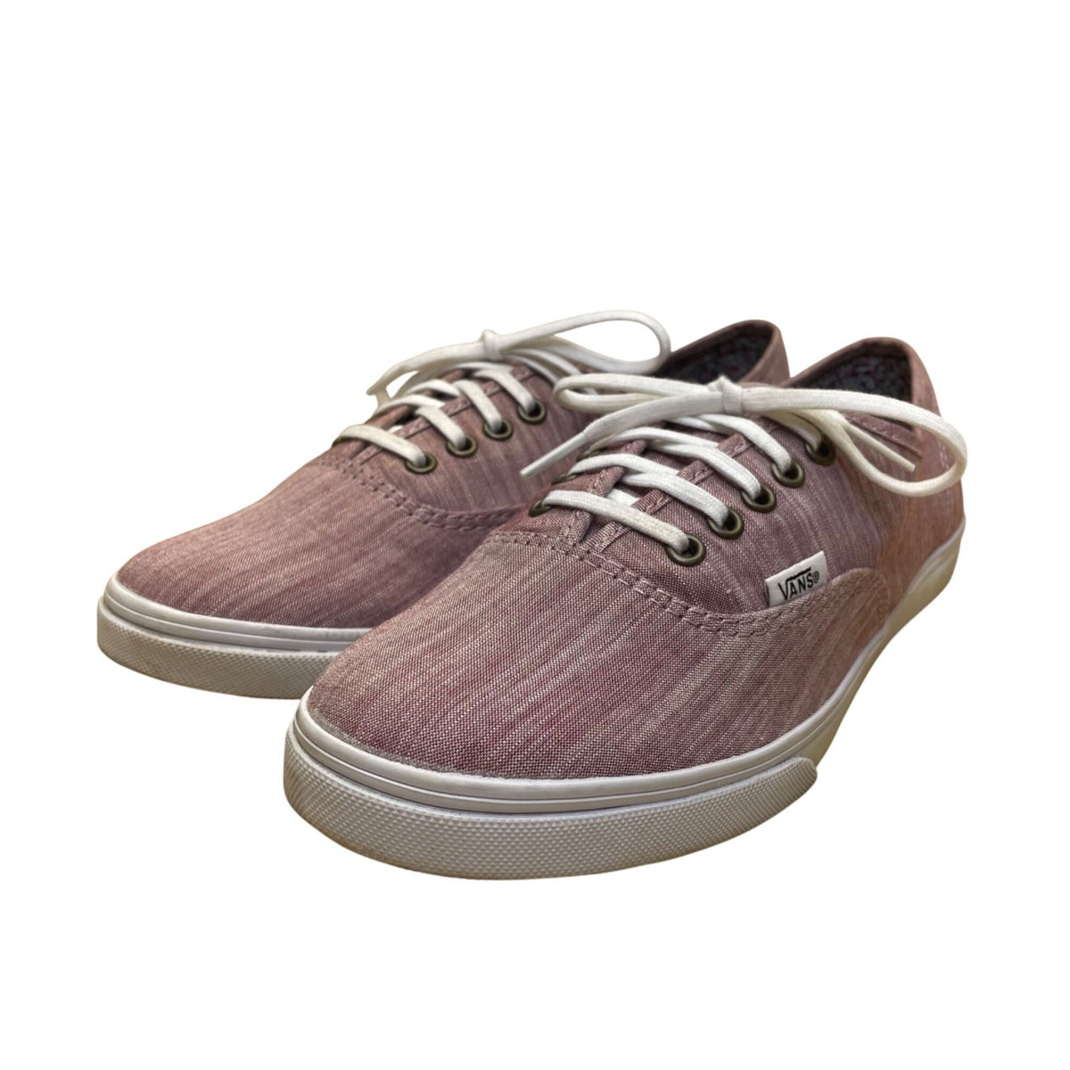 Vans Women’s Pink Canvas Casual Lace-Up LowPro Flat Sneakers Size 8.5