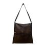 Halston Women’s Brown Leather Large Pocket Everyday Tote Shoulder Bag