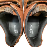 Hotter Men’s Brown Leather Dual-Fit Adhesive Strap Energise Casual Shoes Size 12