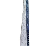 Mens Beige 100% Silk Tie Geometric Pattern Made In Italy