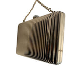 Charming Charlie Women's Gold Crossbody RSVP Evening Clutch Purse Sz S