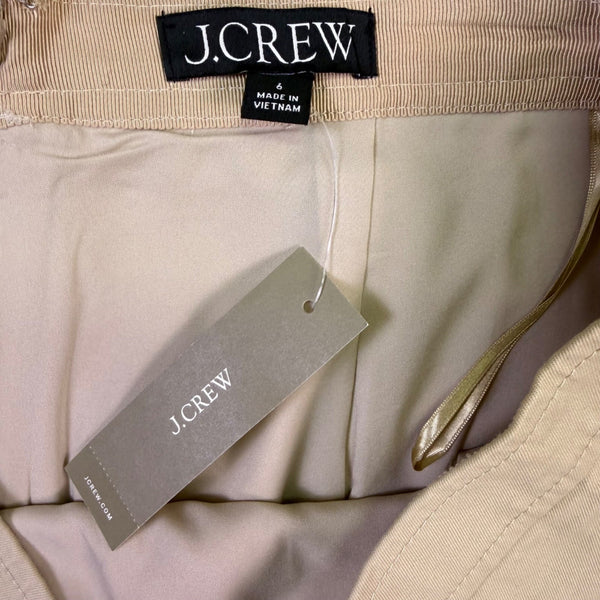 J.Crew Womens Beige A-Line Skirt Lightweight Casual Wear Size 6