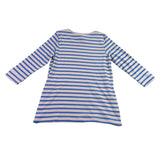 Style & Co Womens Blue Striped Long Sleeve Tunic Top Sized Petite Size M