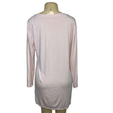Victorias Secret Light Pink Long-Sleeve Pajama Lace Sleeve Detail Size S - New
