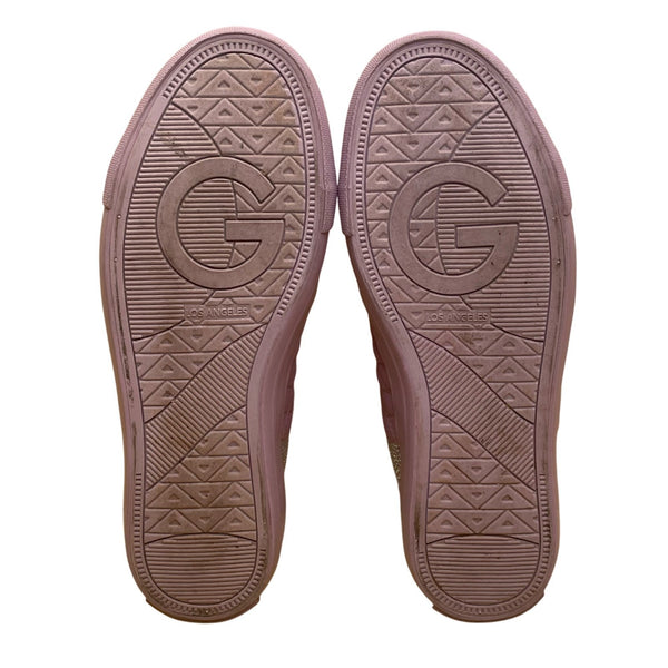 GBG Los Angeles Women’s Pink Rhinestone Quilted Low-Top Sneakers Size 9M
