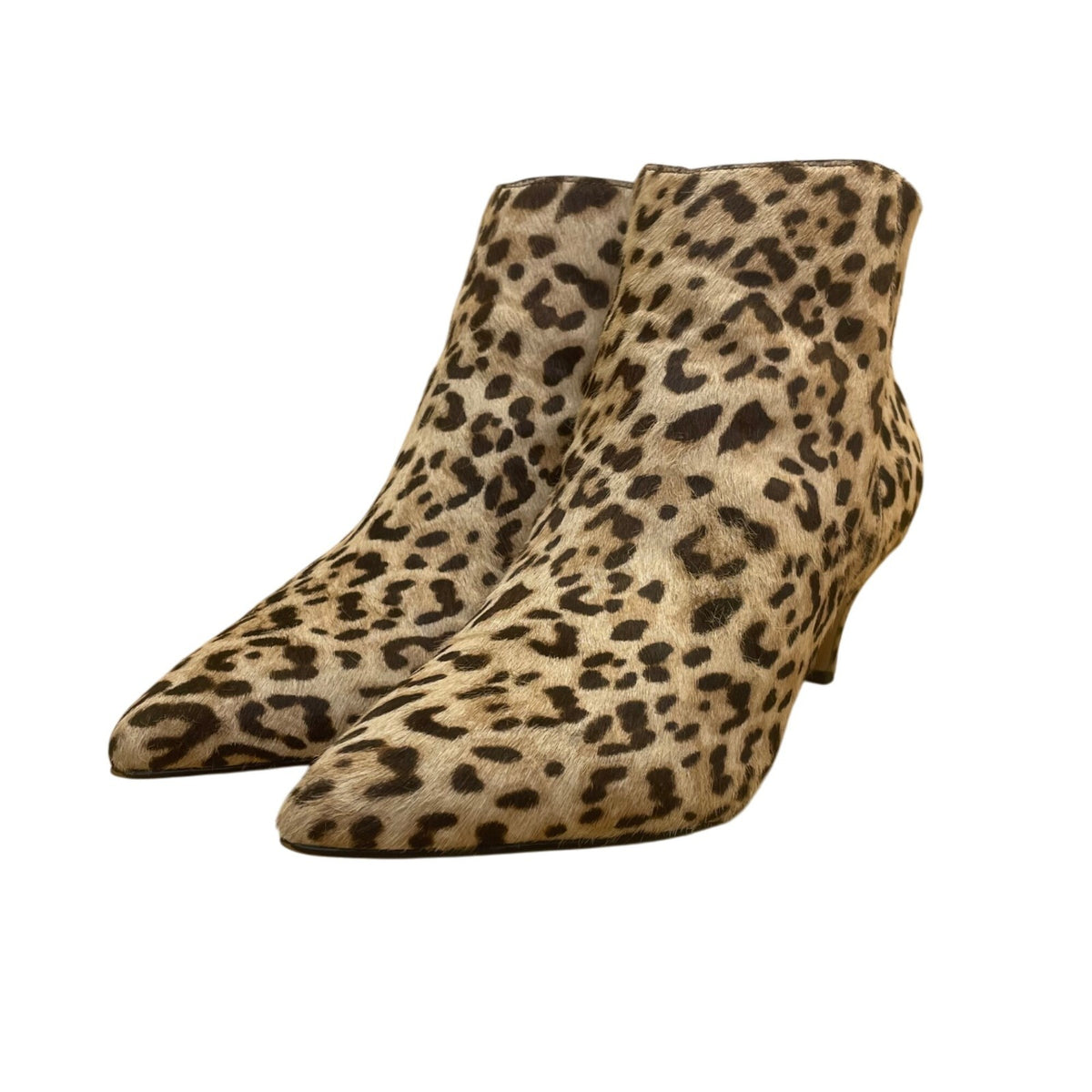 Sam Edelman Women’s Leopard Print Kinsey Leather Pointed Toe Ankle Boots Size 7