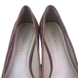 Talbots Women’s Brown Suede Leather Avery Buckle Flats Shoes Size 8M