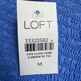 Loft Womens Blue Colorblock Maxi Dress Sleeveless Casual Style Size M