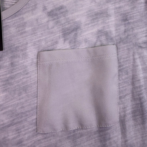 Jones New York Womens Light Gray Casual Pocket Tee Size L