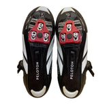 Peloton Men’s Black & Red Ratchet Closure Strap Cycling Cleats Shoes Size 45