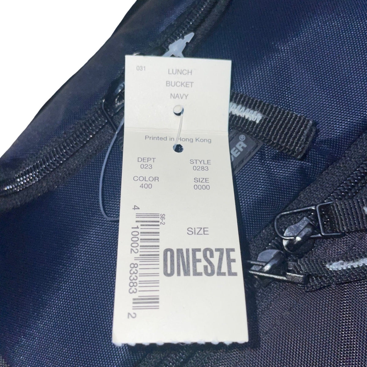 Eddie Bauer Navy & Black Lunch Bucket Bag Insulated Zipper Compartments One Size