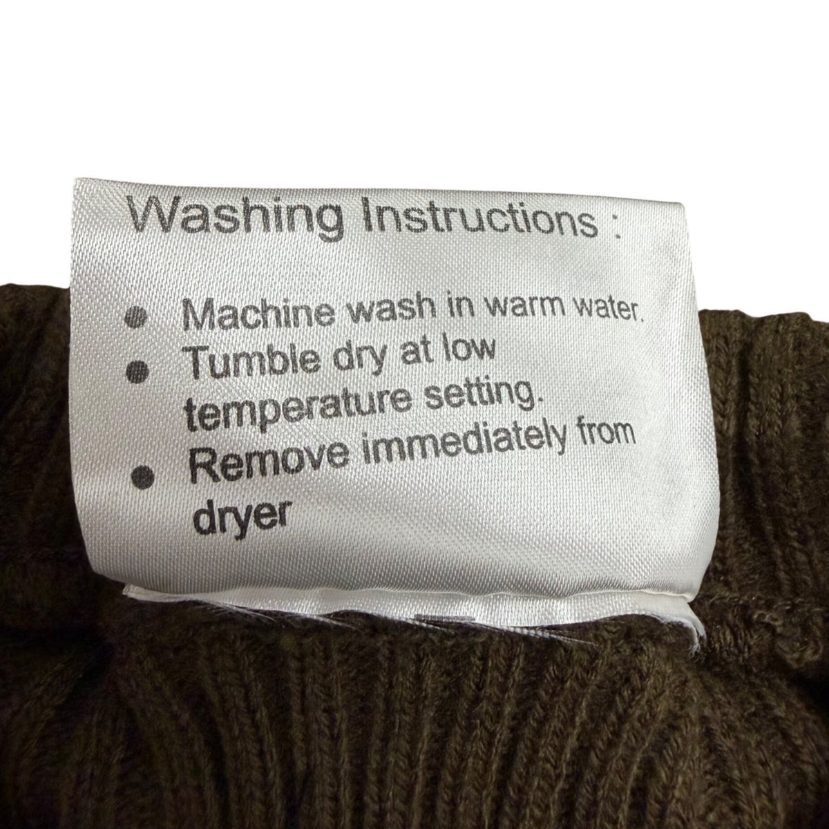 Rothco Mens Earth Brown Commando Sweater Ribbed Knit Durable Size L