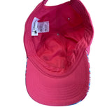 Disney Parks Minnie Mouse Youth Red Cap With Patterned Brim & Embroidered Design