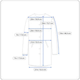 Vintage Sandison Womens Blue Double-Breasted Coat With Buttons