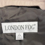London Fog Mens Taupe Coat Trench With Collar Button-Front Size L 