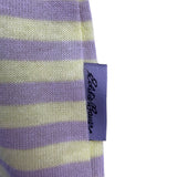 Eddie Bauer Womens Yellow & Gray Cotton Striped Short Sleeve T-Shirt Size L