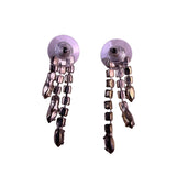 Monet Womens Gold Tone Rhinestone Jewelry Set Clip Earrings & Hair Barrette Boxe