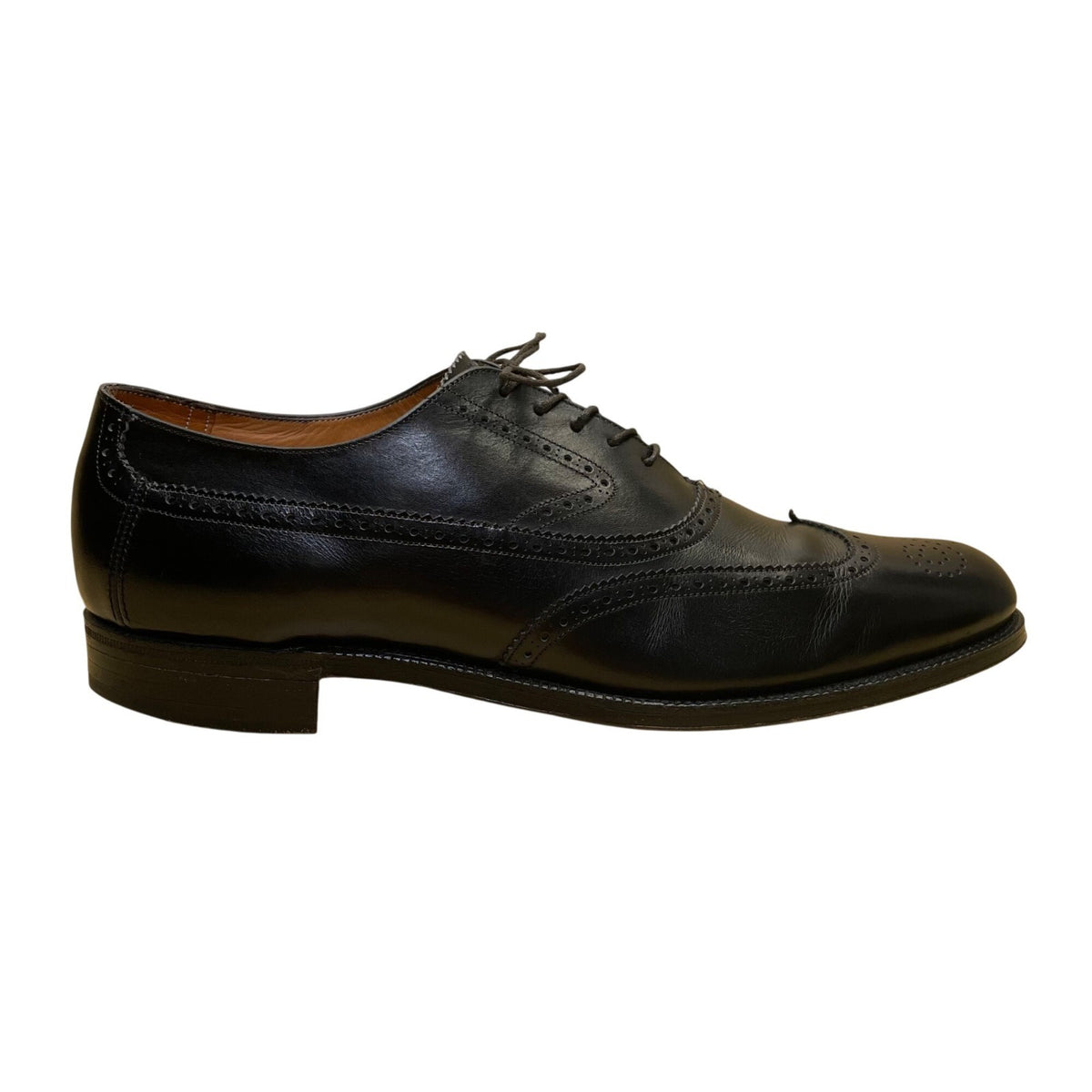 Brooks Brothers Men’s Black Leather Wingtip Oxford Dress Shoes Size 9B
