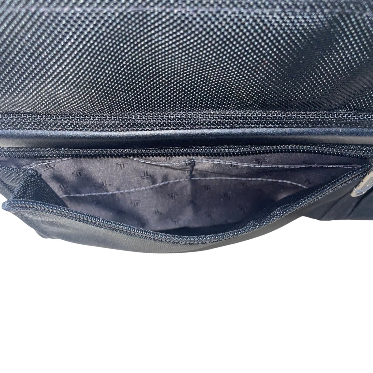 Tumi Men’s Black Ballistic Nylon Rolling Expandable Carry-On Travel Luggage