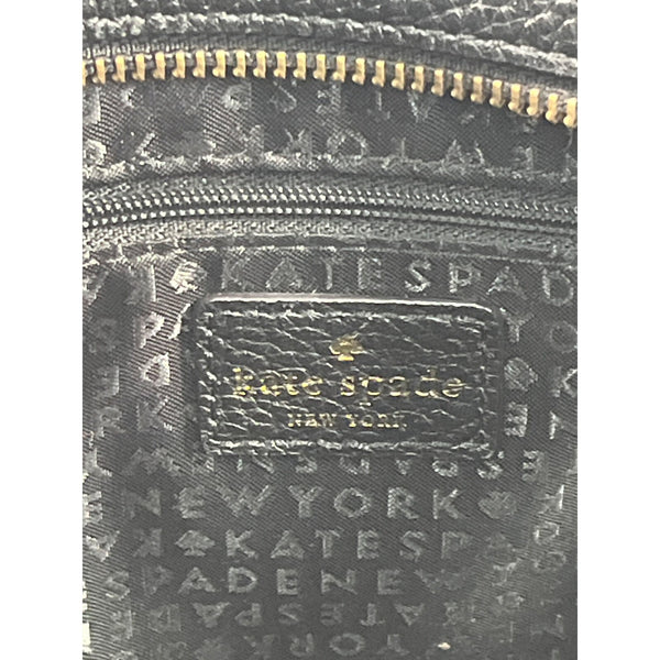 Kate Spade Women's Street Black Pebbled Leather Crossbody Handbag Sz M