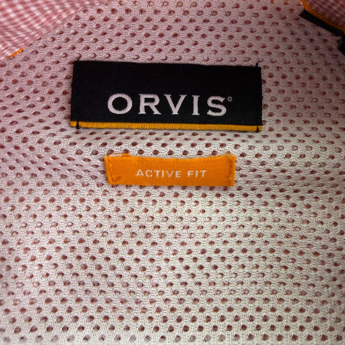 Orvis Mens Red Short Sleeve Button-Up Performance Shirt Size XL