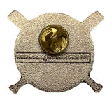Long Beach NY Cooperstown 2012 Baseball Pin With Crossed Bats Design