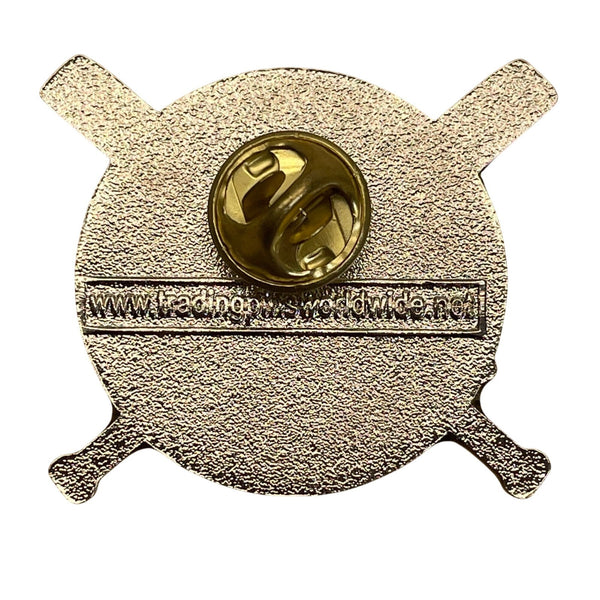 Long Beach NY Cooperstown 2012 Baseball Pin With Crossed Bats Design