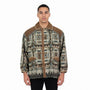 Carlos Ibanez Mens Brown Wool & Suede Western Toggle Coat Vintage Design Sz 54