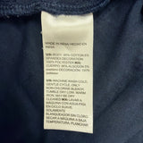 Chicos Womens Navy Cotton Blend Decorative Textured Top Size 1 USA M