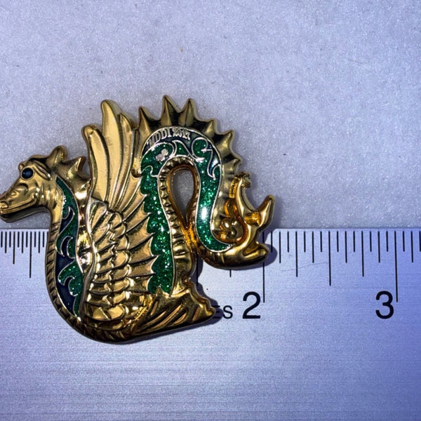 Destination Imagination Gold Tone Multicolor Enamel Museum Art Design Pins