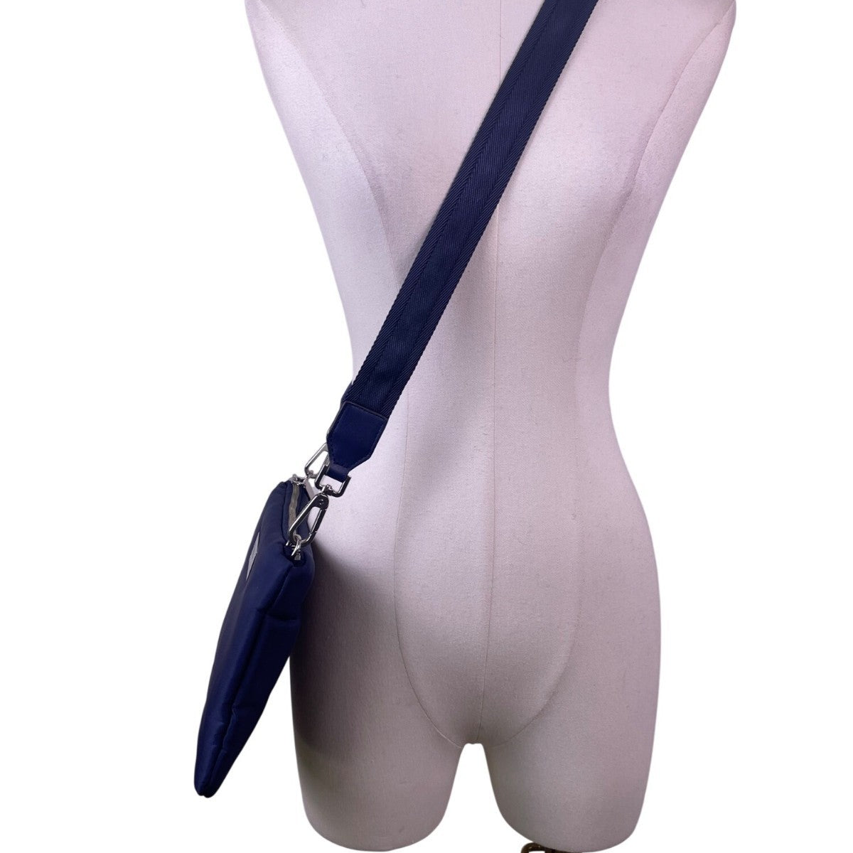Calvin Klein Women’s Blue Nylon Adjustable Strap Compact Crossbody Bag