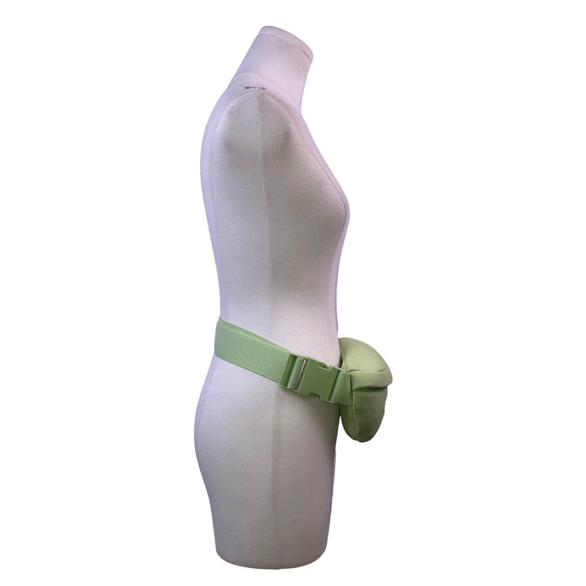 Dagne Dover Unisex Green Polyester Compact Adjustable Fanny Pack Bag