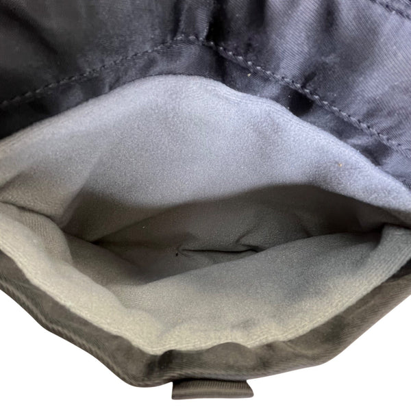 Lug Quilted Black Nylon Adjustable Strap & Zipper Pockets Swivel Crossbody Bag