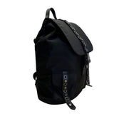 Saint & Sofia Black Nylon With Grommet Strap Design & Exterior Pockets Backpack