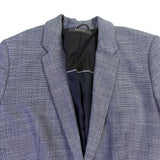 Esprit Womens Blue & Gray Single Breasted Blazer Career Jacket Size 8 