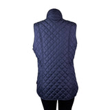 Tommy Hilfiger Womens Navy Quilted Puffer Vest Lightweight Zippered Sz L