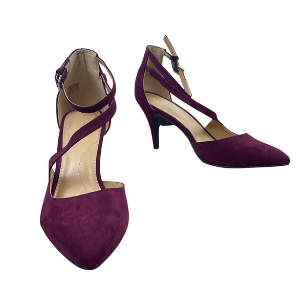 41 Hawthorn Women's Wine Violet Cassy Strappy Pump Sz 10