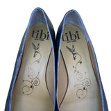 Tibi Women’s Gray Pewter Leather Button Embellished Slip-On Ballet Flats 9.5